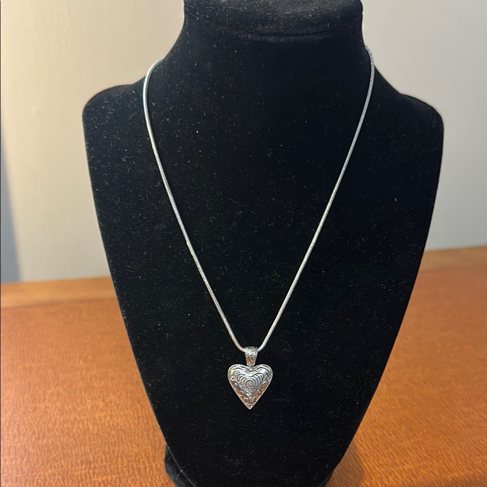 Lia Sophia Silver Heart Pendant Necklace